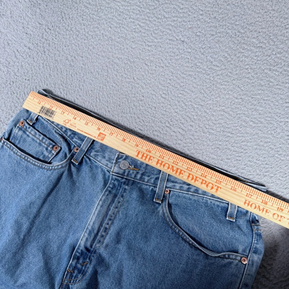 Vtg Levis Jeans Mens 38x32 (Fits 36) 550 Relaxed Fit Denim Light Wash Blue - Picture 7 of 9